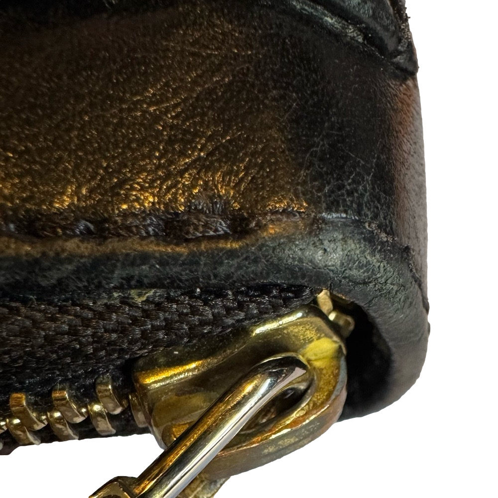Chloe Lily Black Leather Wallet with Gold Bow - Picture 8 of 16